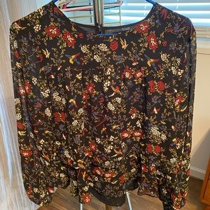 Madewell floral blouse